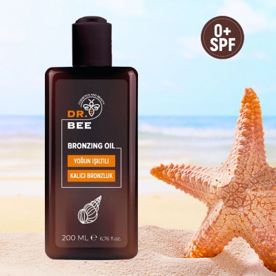 Dr.Bee Yoğun Işıltılı Bronzlaştırıcı Yağ Spf 0+