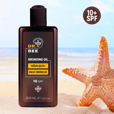 Dr.Bee Yoğun Işıltılı Bronzlaştırıcı Yağ Spf 10+