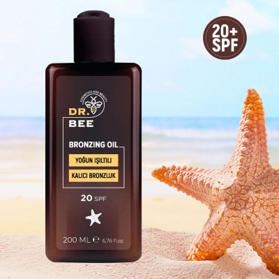 Dr.Bee Yoğun Işıltılı Bronzlaştırıcı Yağ Spf 20+