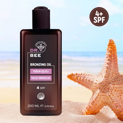 Dr.Bee Yoğun Işıltılı Bronzlaştırıcı Yağ Spf 4+